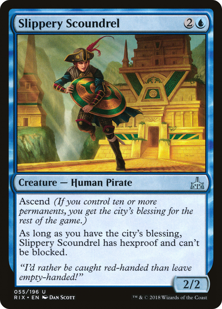 Slippery Scoundrel (055) - Rivals of Ixalan Foil