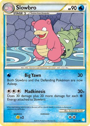 Slowbro (52) Reverse Holofoil - HeartGold & SoulSilver