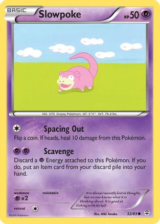 Slowpoke (32) Reverse Holofoil - Generations