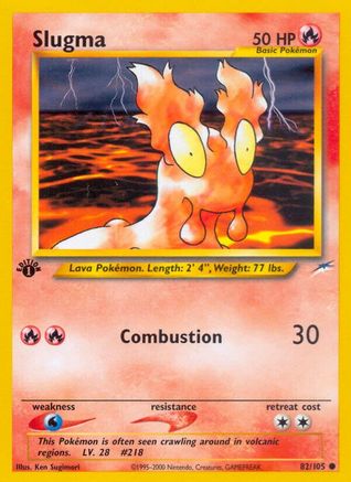 Slugma (82) (1st Edition) - Neo Destiny