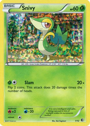 Snivy (1) Holofoil - McDonalds Promos 2011
