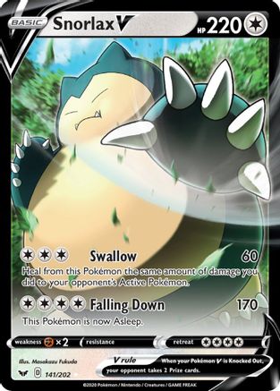 Snorlax V (141) Holofoil - Sword & Shield