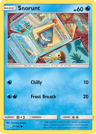 Snorunt (31) Reverse Holofoil - Guardians Rising