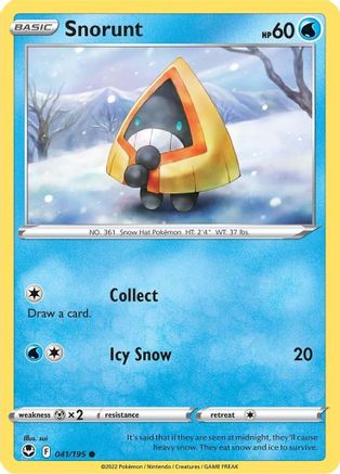 Snorunt (41) Reverse Holofoil - Silver Tempest