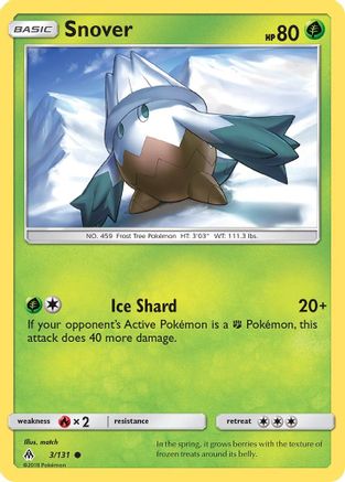 Snover (3) Reverse Holofoil - Forbidden Light