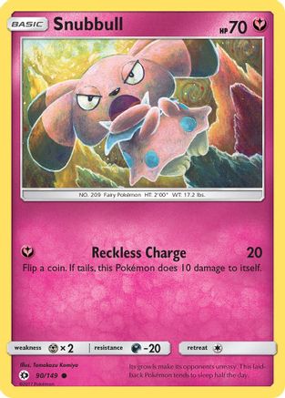 Snubbull (90) Reverse Holofoil - Sun & Moon