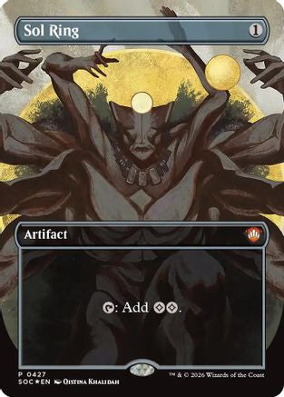 Sol Ring (Borderless) (427) Foil - Commander: Secrets of Strixhaven