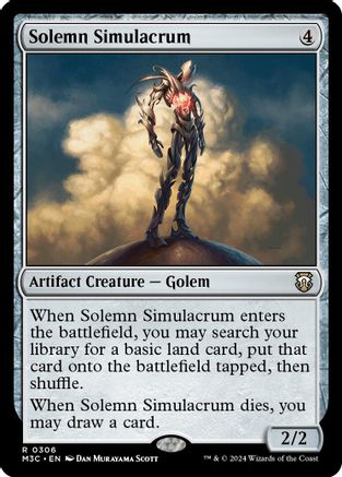 Solemn Simulacrum (306) Ripple Foil - Commander: Modern Horizons 3