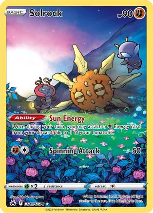 Solrock (GG15) Holofoil - Crown Zenith