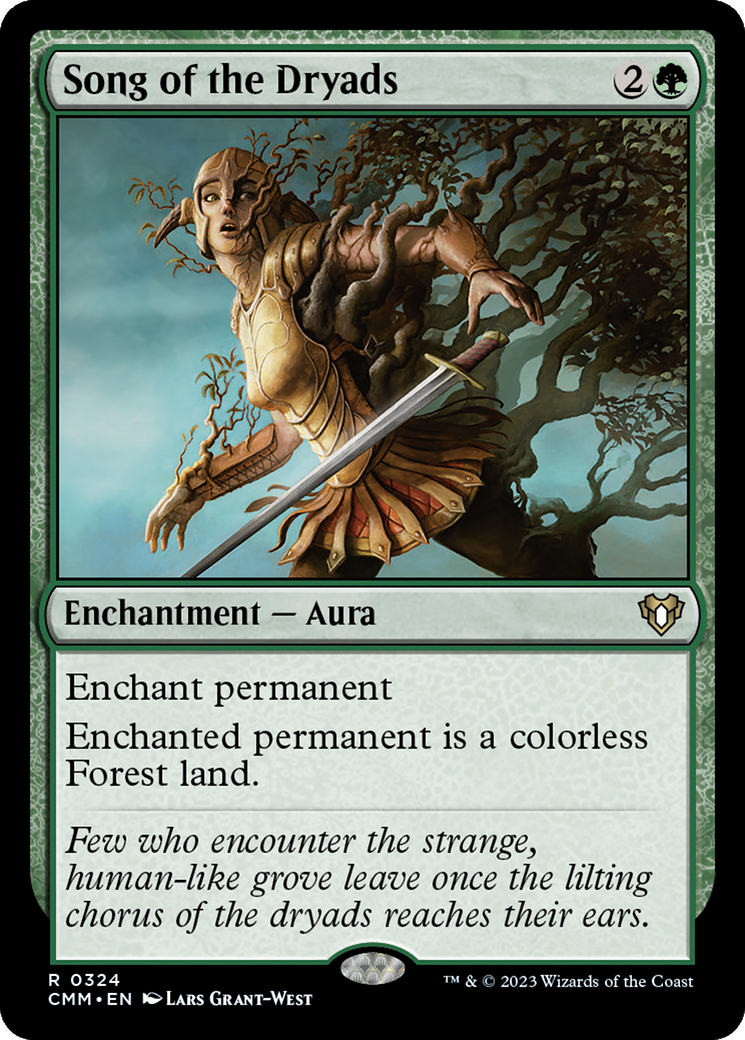 Song of the Dryads (324) Foil - Commander Masters