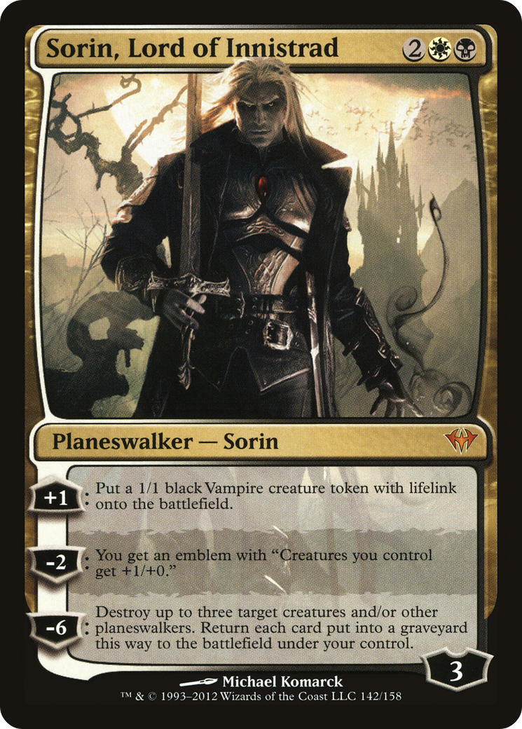 Sorin, Lord of Innistrad (142) Foil - Dark Ascension