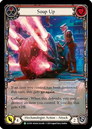 Soup Up (Red) (Extended Art) (LGS195) Rainbow Foil - Flesh and Blood: Promo Cards