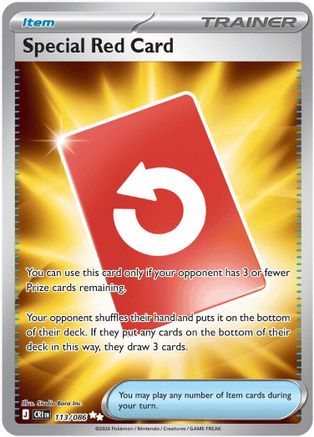 Special Red Card (Full Art) (113) Holofoil - Chaos Rising