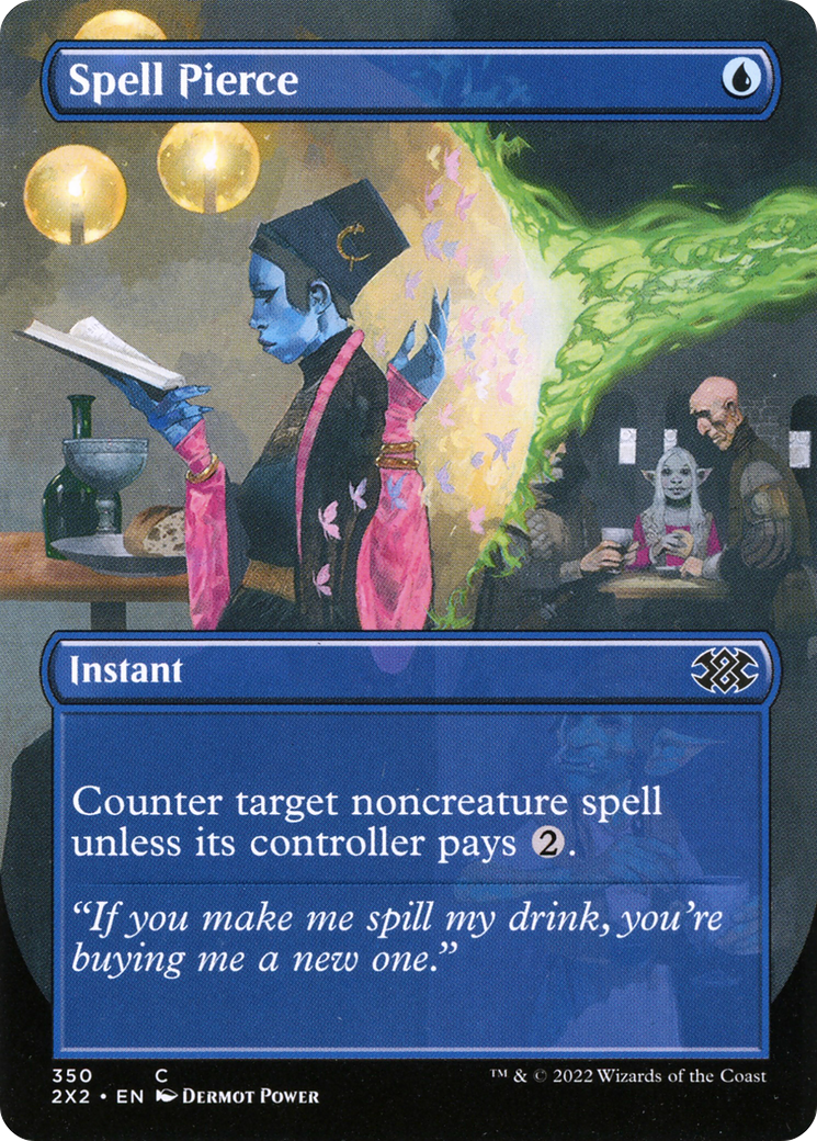 Spell Pierce (Borderless) (350) - Double Masters 2022