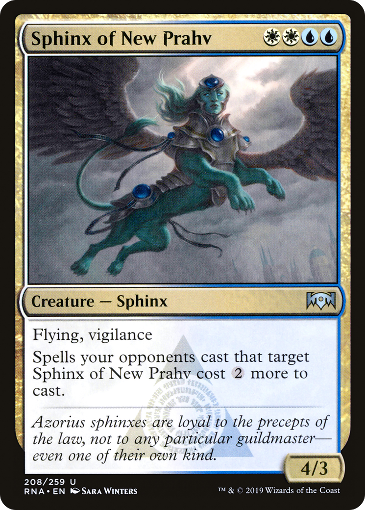 Sphinx of New Prahv (208) - Ravnica Allegiance Foil