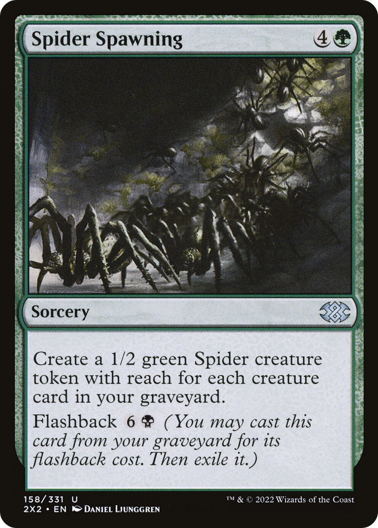 Spider Spawning (158) Foil - Double Masters 2022