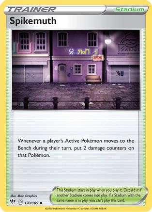 Spikemuth (170) Reverse Holofoil - Darkness Ablaze