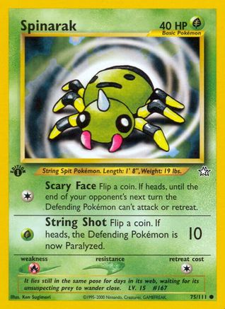 Spinarak (75) (1st Edition) - Neo Genesis