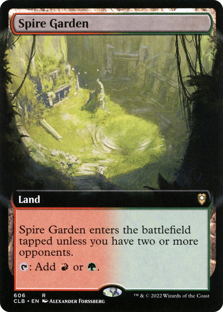 Spire Garden (Extended Art) (606) - Commander Legends: Battle for Baldur's Gate Foil