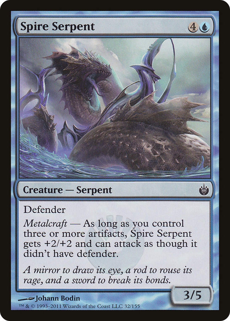 Spire Serpent (032) Foil - Mirrodin Besieged