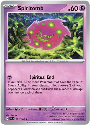Spiritomb (35) Reverse Holofoil - Pitch Black