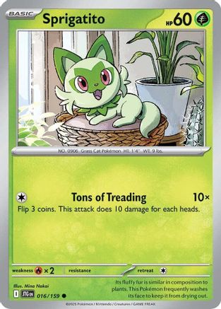 Sprigatito (16) Reverse Holofoil - Journey Together