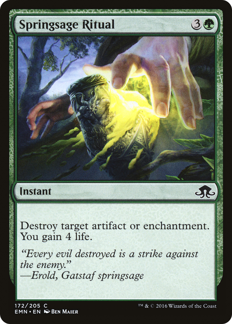 Springsage Ritual (172) Foil - Eldritch Moon