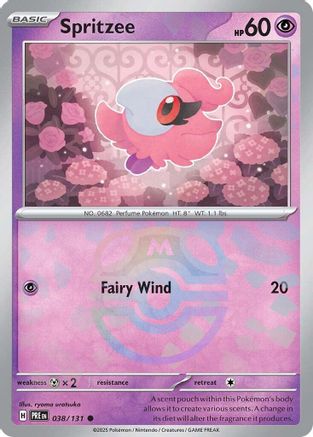 Spritzee (Master Ball Pattern) (38) Reverse Holofoil - Prismatic Evolutions