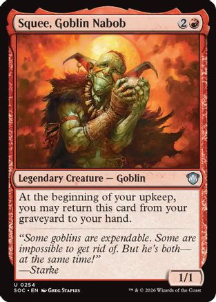 Squee, Goblin Nabob (254) - Commander: Secrets of Strixhaven