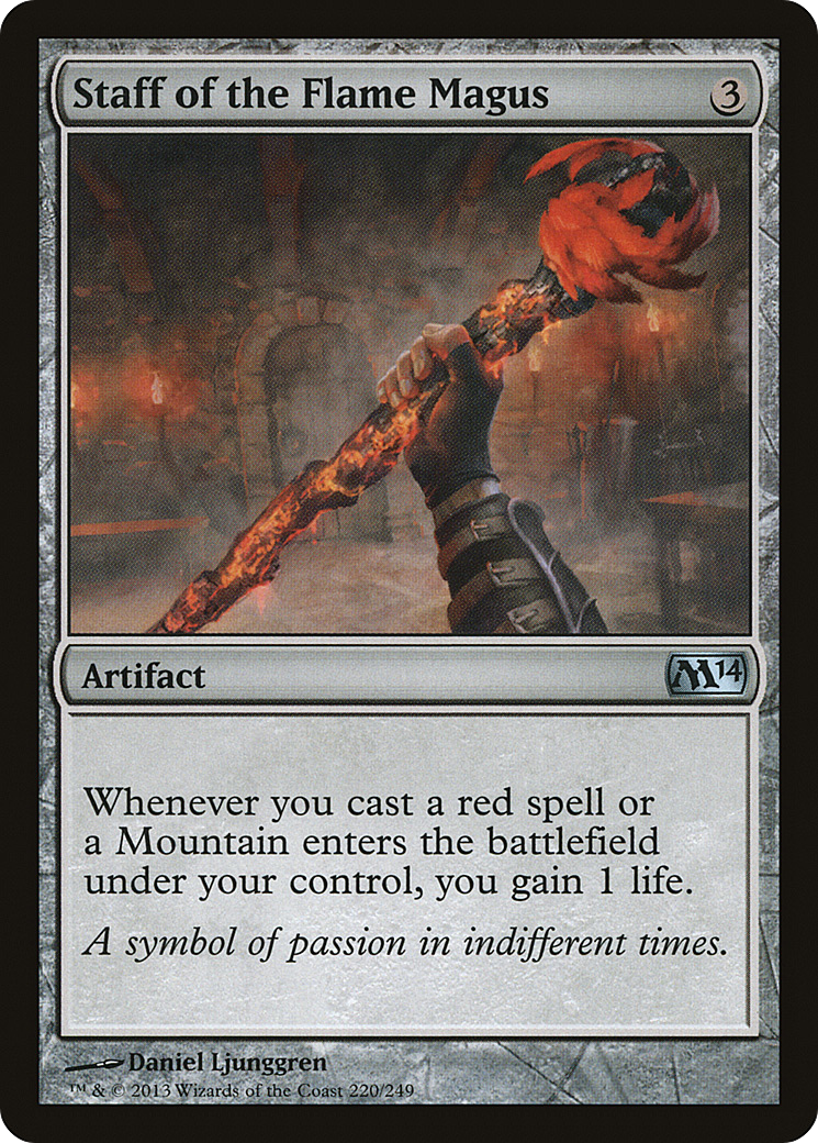 Staff of the Flame Magus (220) Foil - Magic 2014