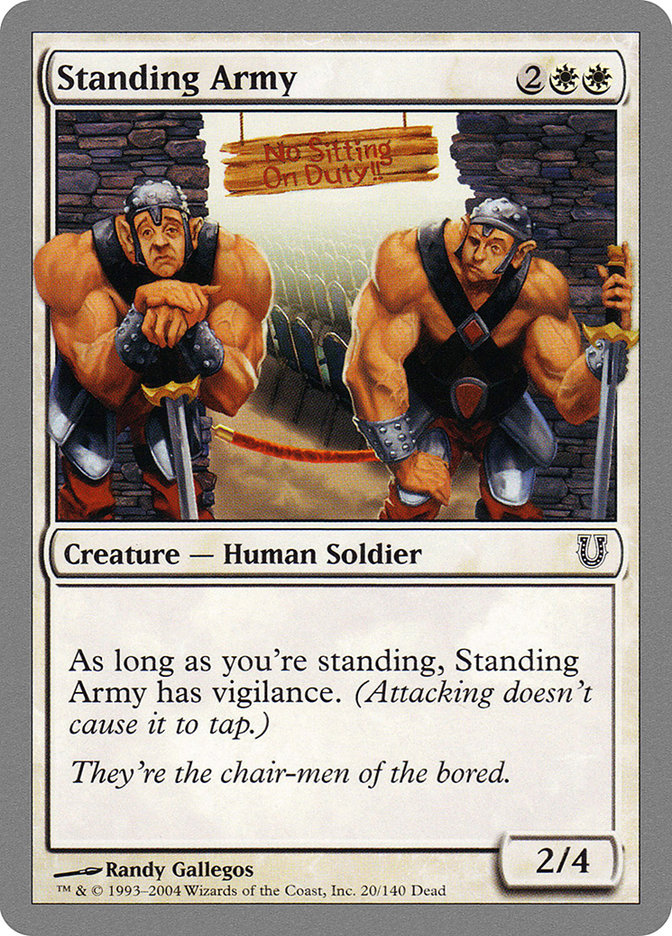 Standing Army (020) Foil - Unhinged