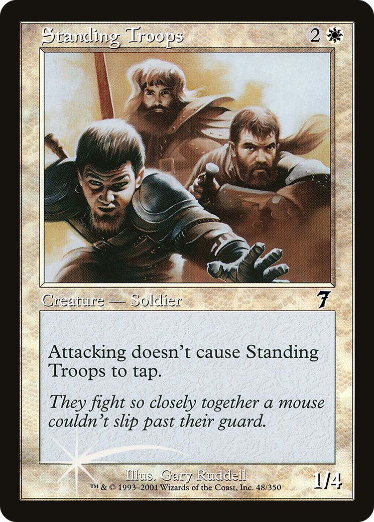 Standing Troops (048) Foil - Seventh Edition