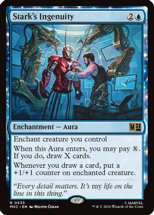 Stark's Ingenuity (533) Foil - Commander: Marvel Super Heroes