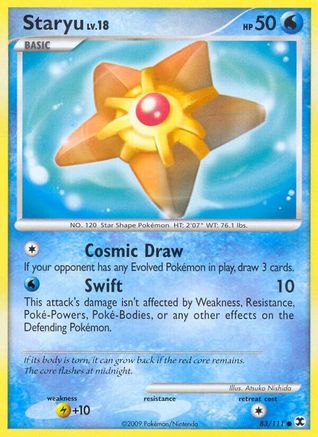 Staryu (83) Reverse Holofoil - Rising Rivals