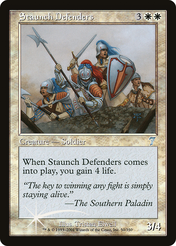 Staunch Defenders (050) Foil - Seventh Edition