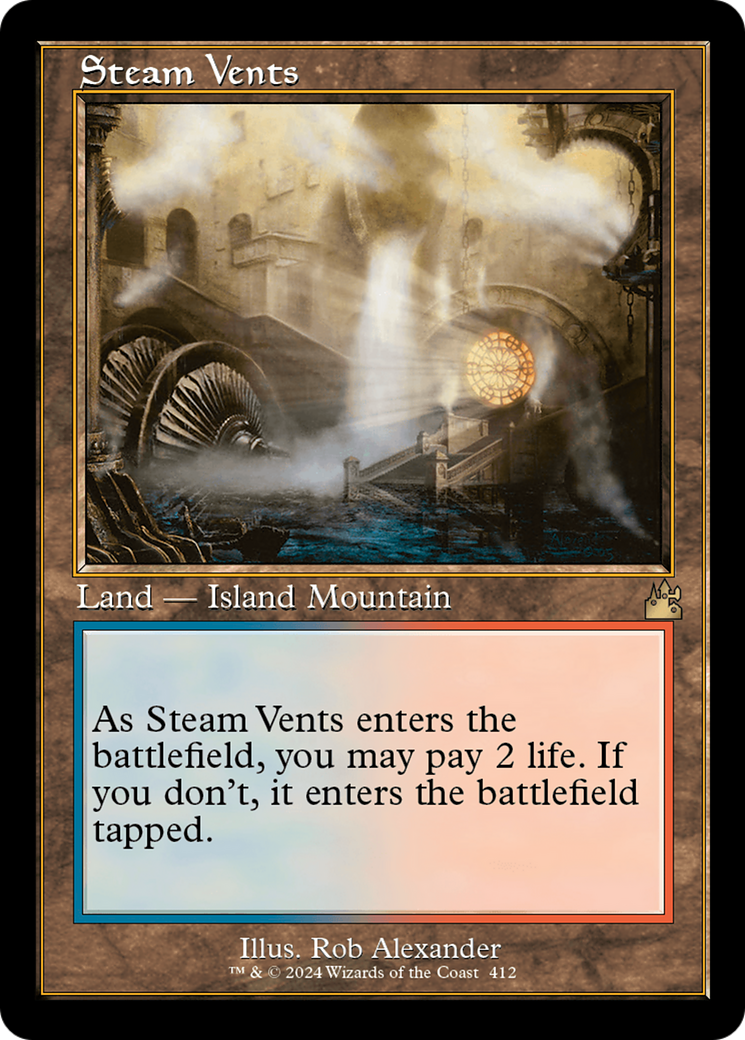 Steam Vents (Retro) (412) - Ravnica Remastered