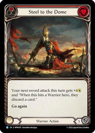 Steel to the Dome (Red) (MPW070) - Mastery Pack Warrior