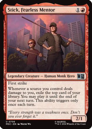 Stick, Fearless Mentor (706) Foil - Commander: Marvel Super Heroes