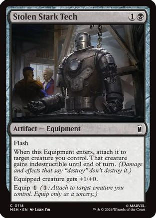 Stolen Stark Tech (114) Foil - Marvel Super Heroes
