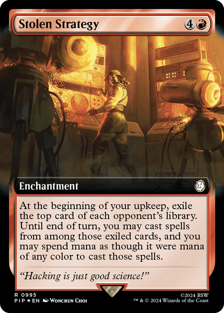 Stolen Strategy (Extended Art) (995) Surge Foil - Fallout