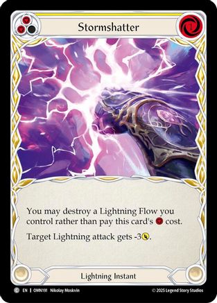 Stormshatter (Yellow) (OMN191) Rainbow Foil - Omens of the Third Age
