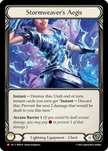 Stormweavers Aegis (PEN239) Cold Foil - Compendium of Rathe