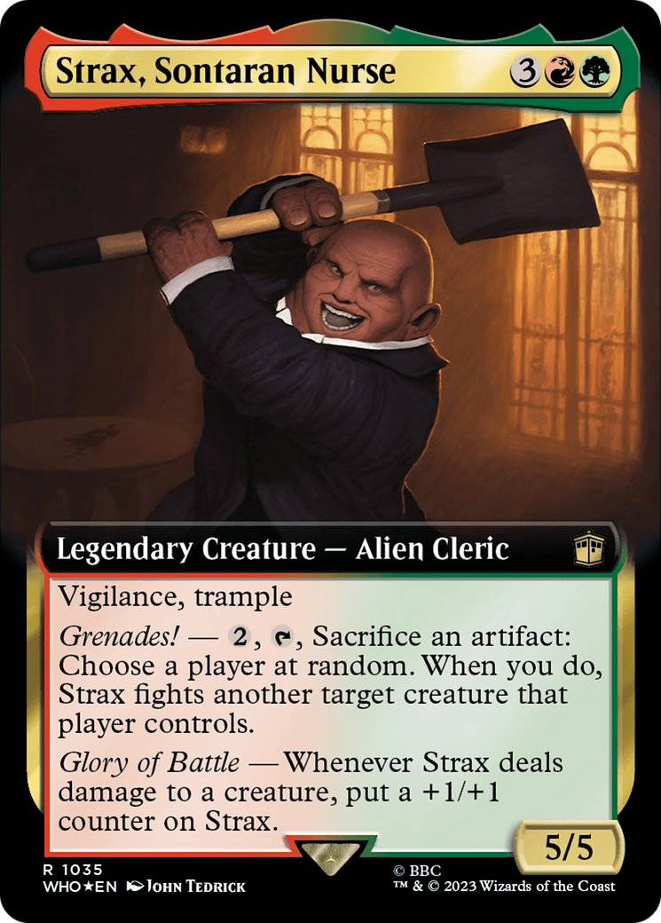 Strax, Sontaran Nurse (Extended Art) (1035) Surge Foil - Doctor Who