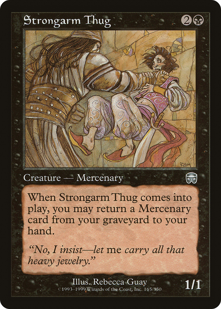 Strongarm Thug (165) Foil - Mercadian Masques