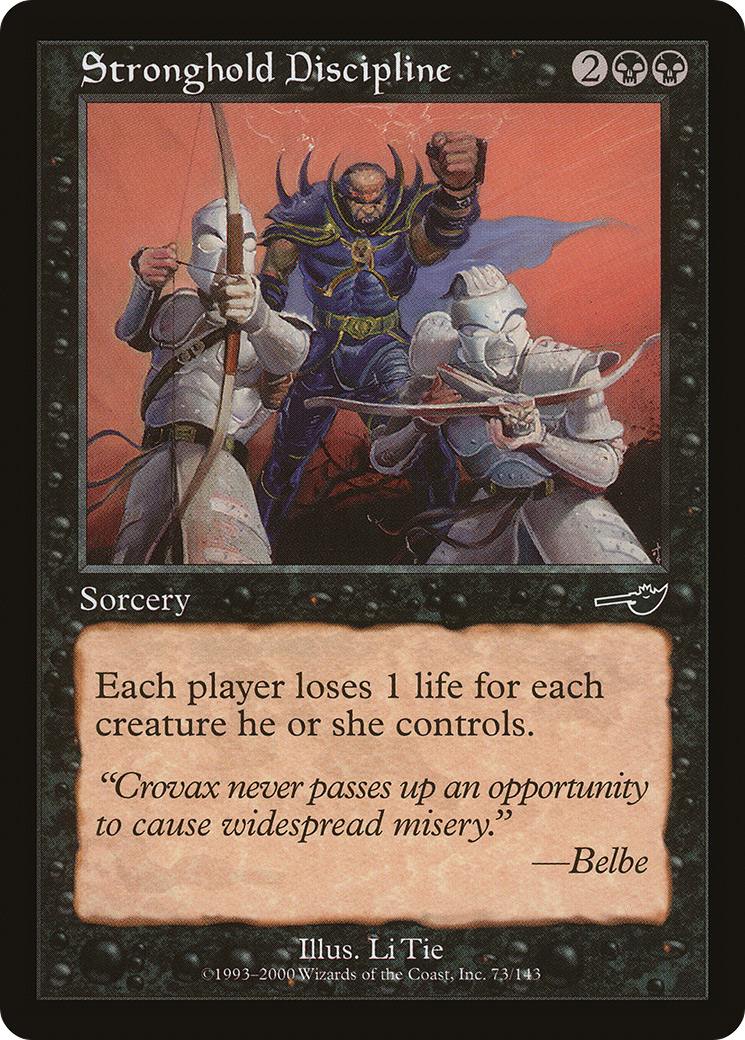 Stronghold Discipline (073) Foil - Nemesis