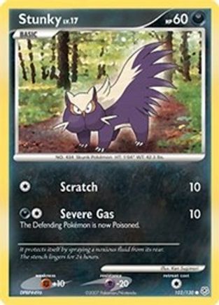 Stunky (102) Reverse Holofoil - Diamond & Pearl