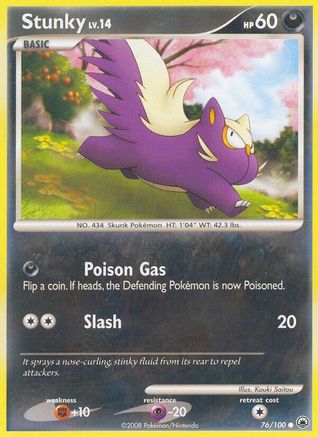 Stunky (76) Reverse Holofoil - Majestic Dawn