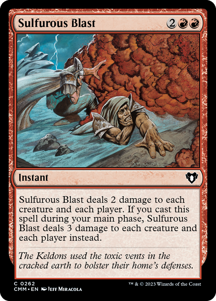 Sulfurous Blast (262) Foil - Commander Masters