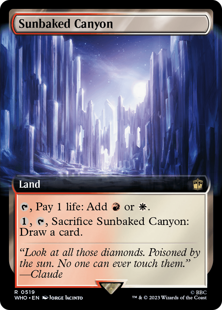 Sunbaked Canyon (Extended Art) (519) Foil - Doctor Who