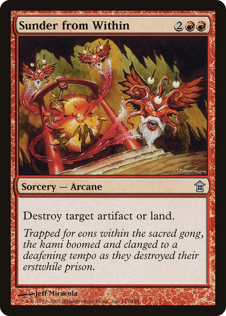 Sunder from Within (117) Foil - Saviors of Kamigawa